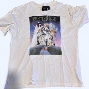 Forever 21 Beetlejuice Graphic Tee - Cream